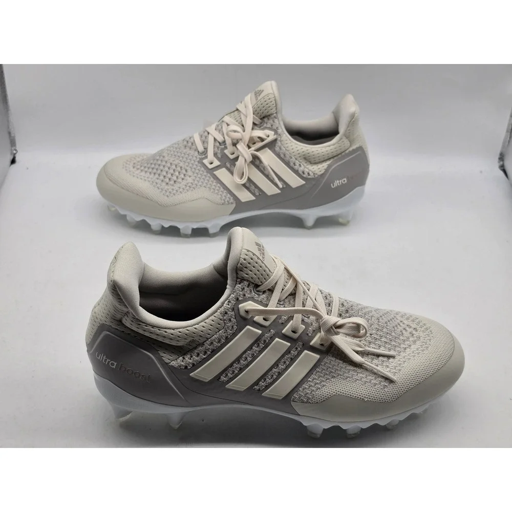 Adidas Ultraboost Cleat Men 9.5 Talc Granite White Football Cleats JP7409 NWOB